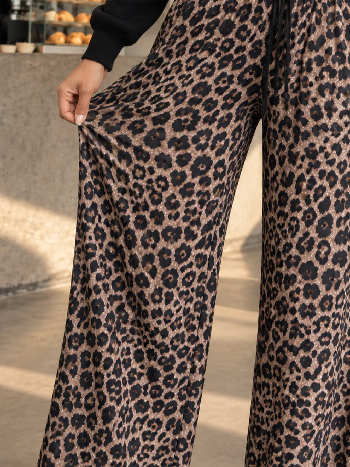 AD2651 Pantalón holgado estampado 15697